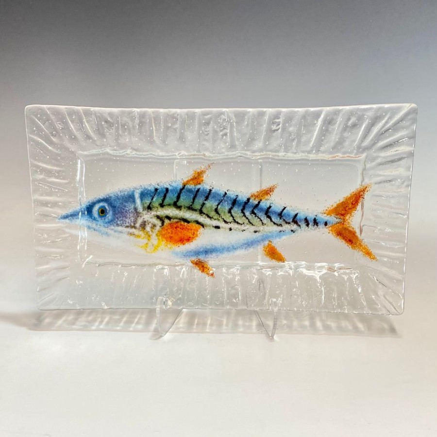 Glass & Jewelry The Glass Station | 9X17 Mackerel Glass Tray