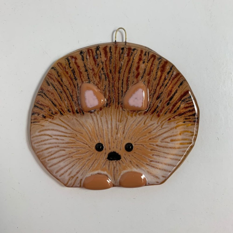 Glass & Jewelry The Glass Station Christmas | Fused Glass Hedgehog Sun Catcher