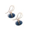 Glass & Jewelry The Glass Station Fine Jewelry | 14K Yellow Gold Blue Sapphire Drop Earrings