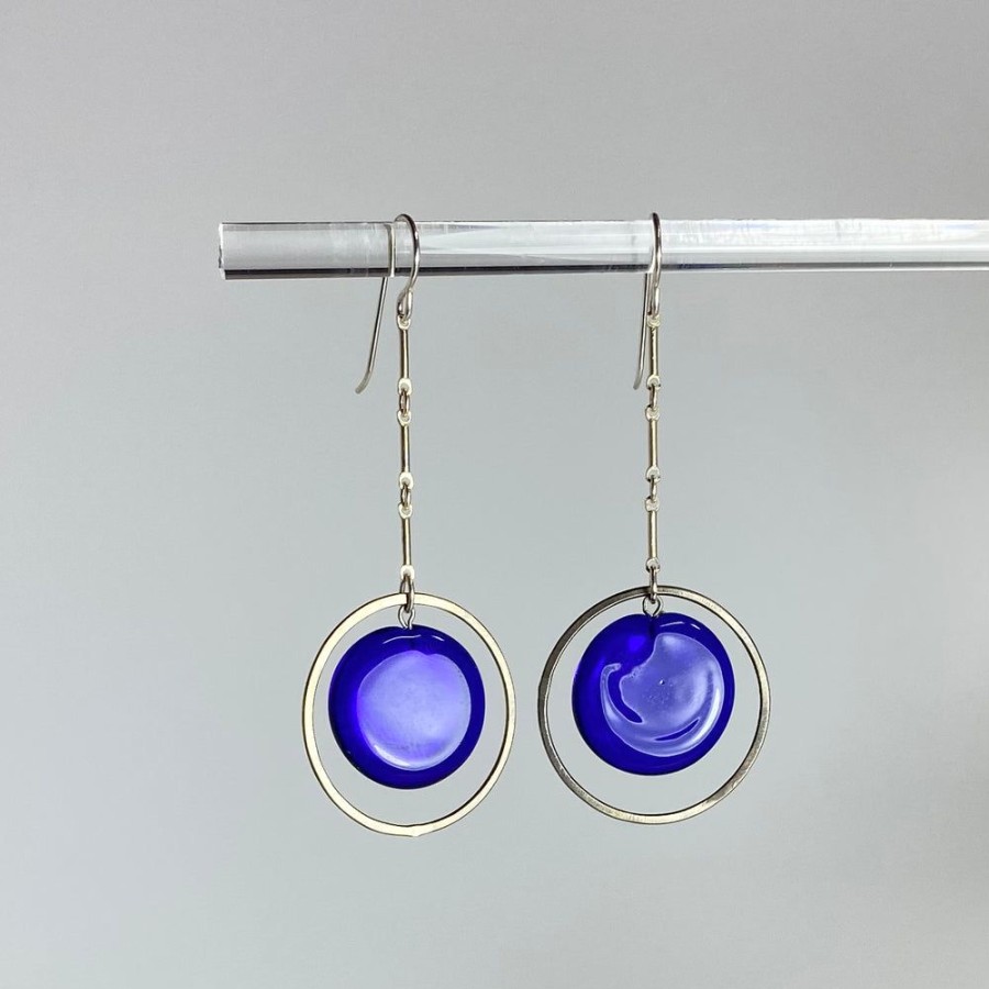 Glass & Jewelry The Glass Station Earrings | Plato Maria Earrings Cobalt