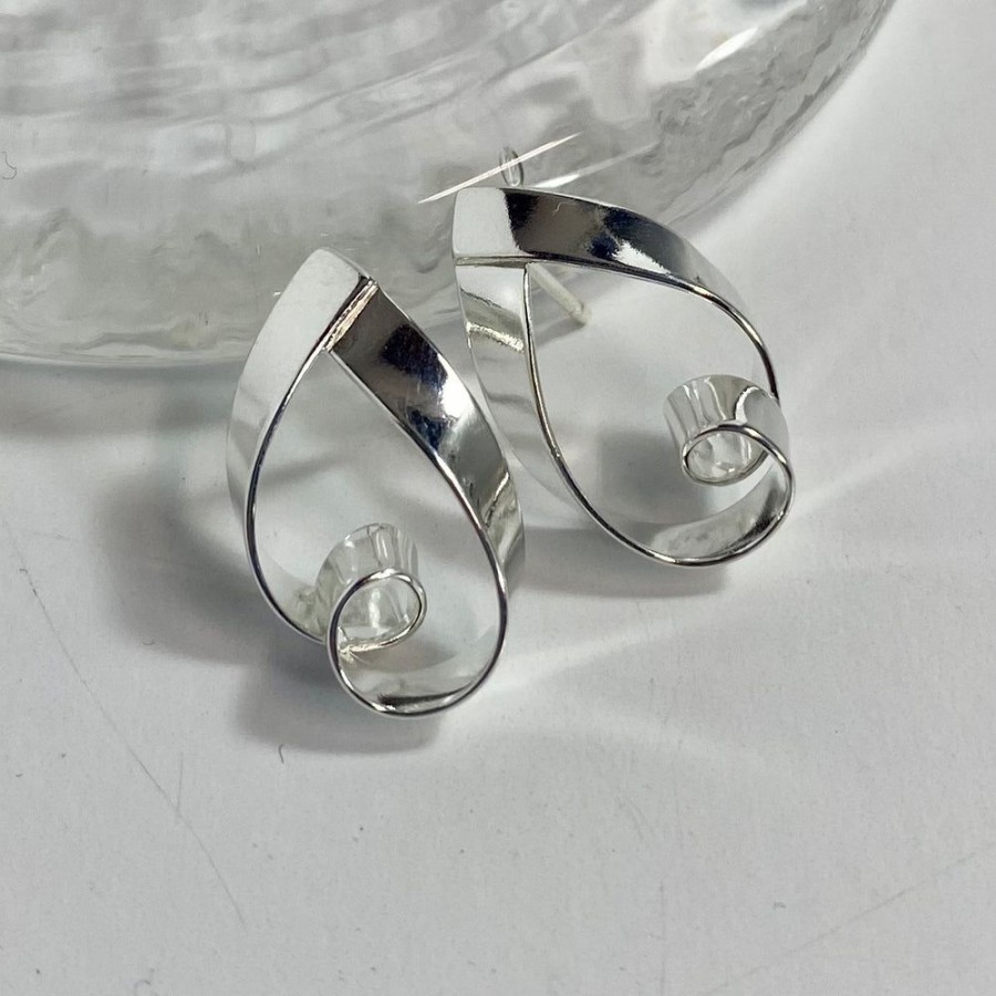 Glass & Jewelry The Glass Station Earrings | Loop Twist Post Earrings