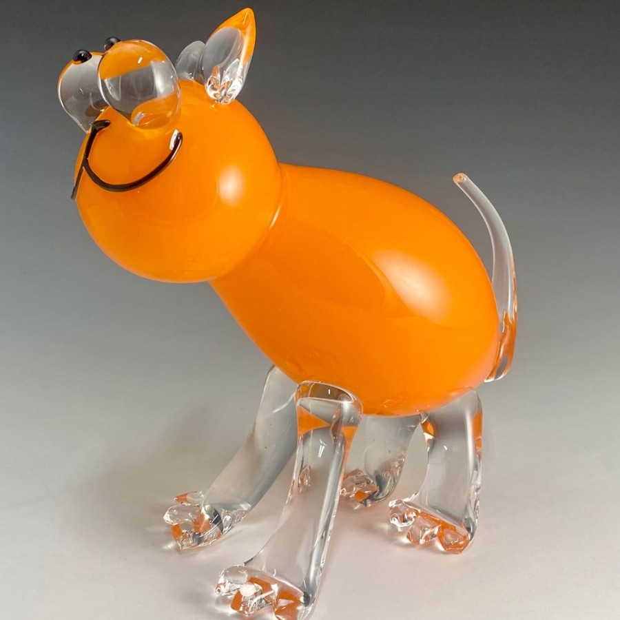 Glass & Jewelry The Glass Station | Handblown Glass Cat