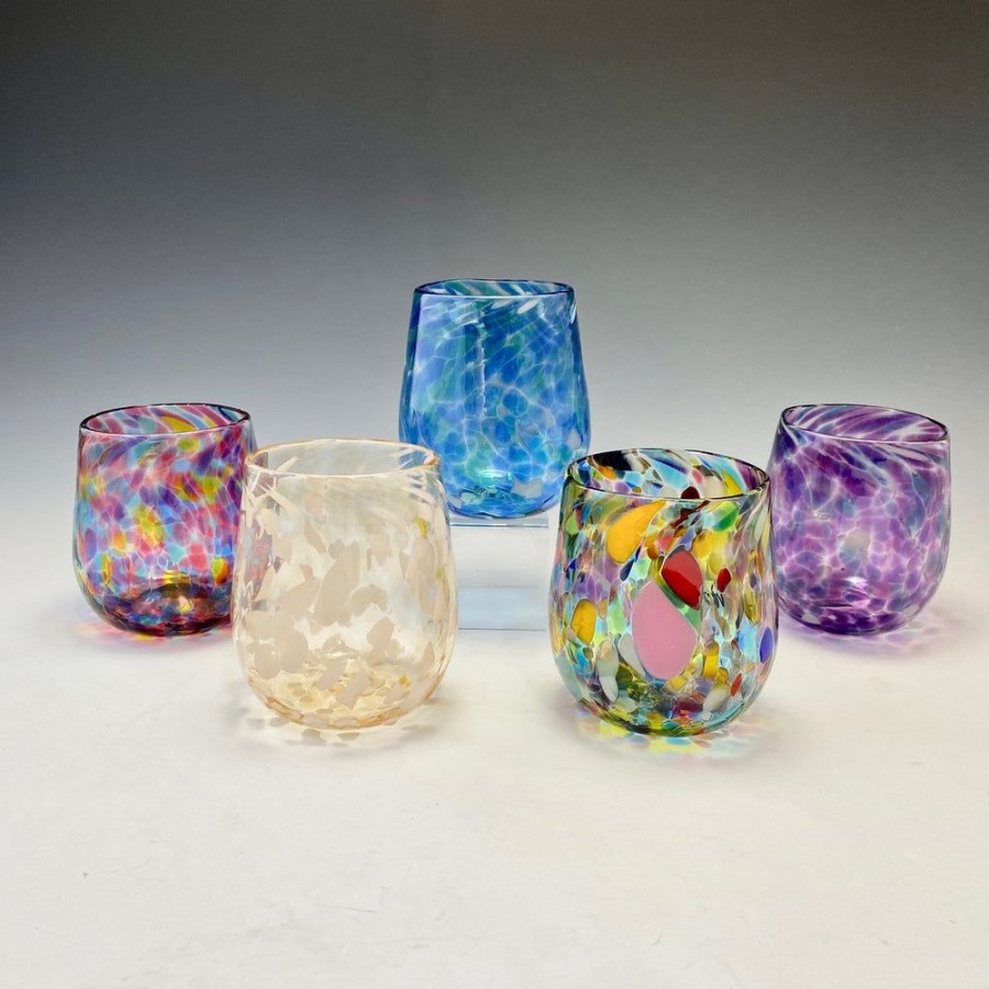 Glass & Jewelry The Glass Station | Stemless Wine Glass