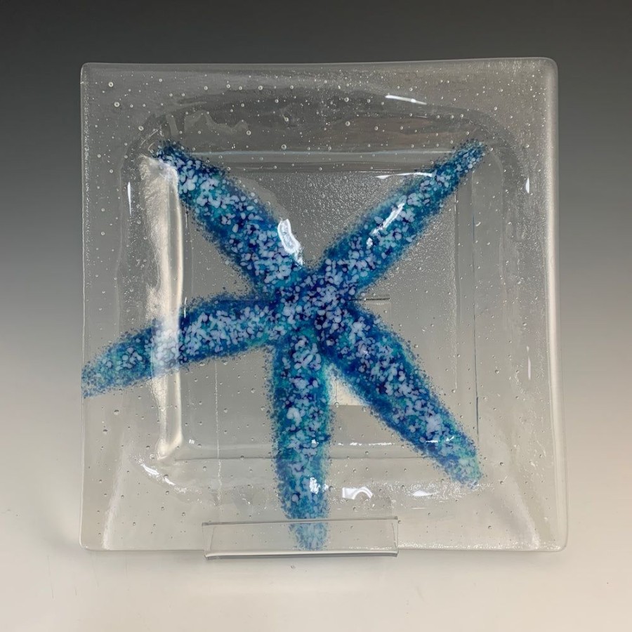 Glass & Jewelry The Glass Station | 9 X 9" Sea Star Plates