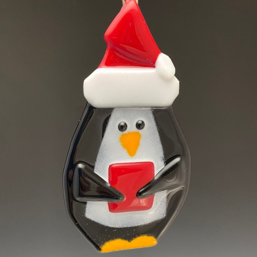 Glass & Jewelry The Glass Station Christmas | Penguin Christmas Ornaments