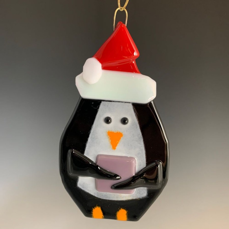 Glass & Jewelry The Glass Station Christmas | Penguin Christmas Ornaments