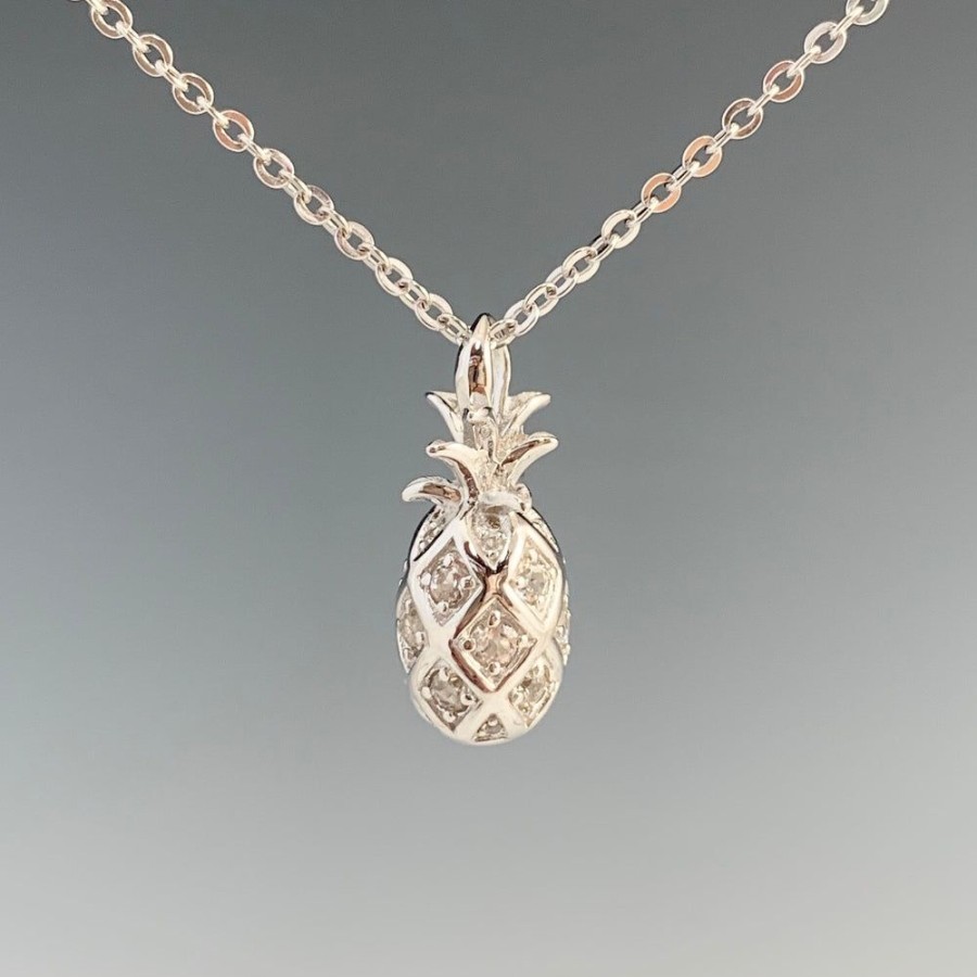 Glass & Jewelry The Glass Station Jewelry For Adolescents | Ss 925 Pineapple Pendant