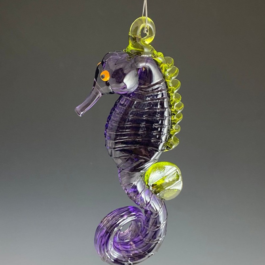 Glass & Jewelry The Glass Station | Hanging Large Seahorse