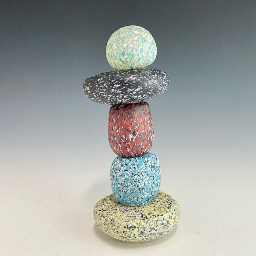 Glass & Jewelry The Glass Station | Large Cairn 5 Stone